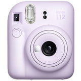 FUJIFILM INSTAX Mini 12 Instant Film Camera with 10X1 Pack of Instant Film With Blue Pouch Kit (Lilac Purple, 10 Exposures)