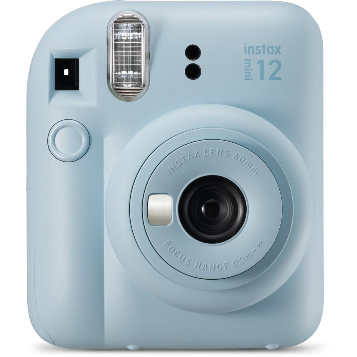FUJIFILM INSTAX Mini 12 Instant Film Camera with 10X1 Pack of Instant Film With Blue Pouch Kit (Pastel Blue, 10 Exposures)