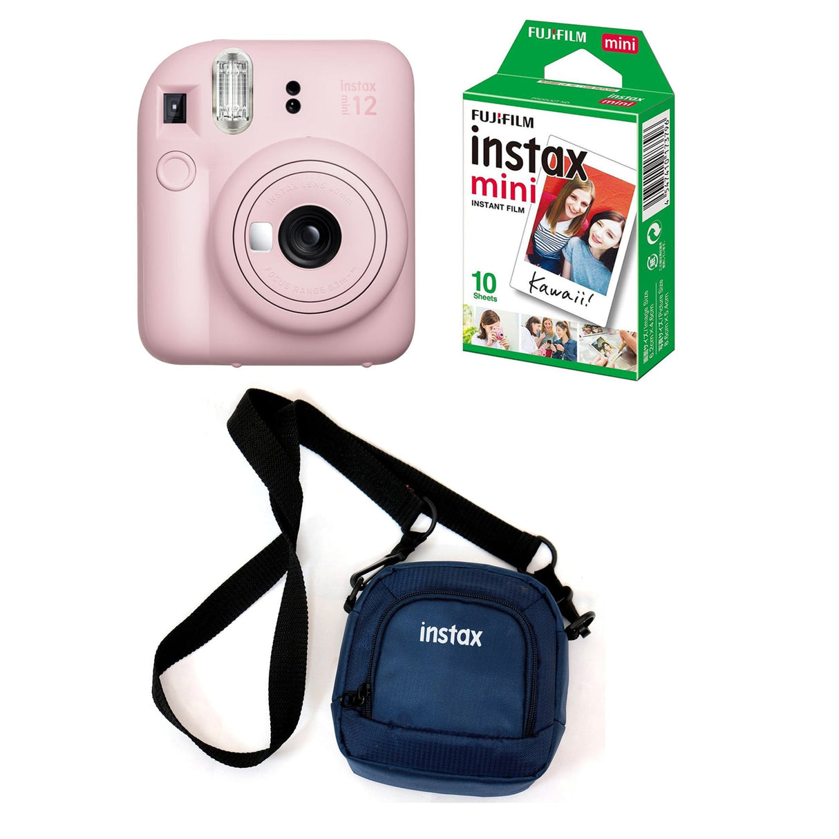 Fujifilm Instax Mini 12 Instant Camera (Lilac Purple) and Instax Film Kit