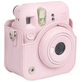 Zikkon Instax Mini 12 Protective Camera Case PU Leather Carrying Bag (Blossom Pink)