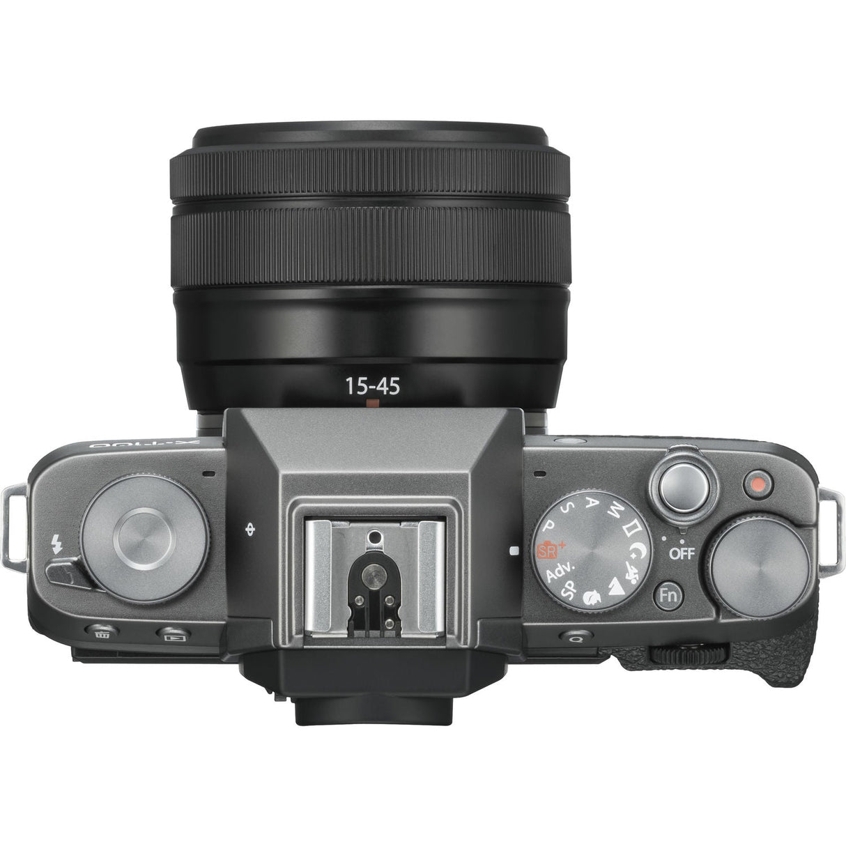 FUJIFILM X-T100 Mirrorless Digital Camera with 15-45mm Lens (Dark Silver)