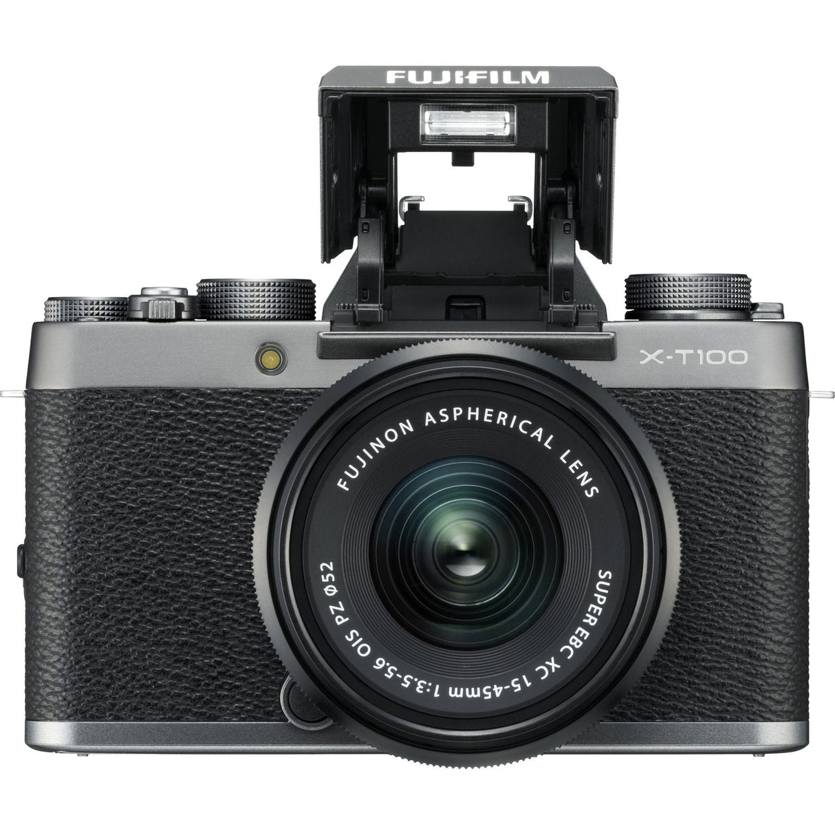 FUJIFILM X-T100 Mirrorless Digital Camera with 15-45mm Lens (Dark Silver)