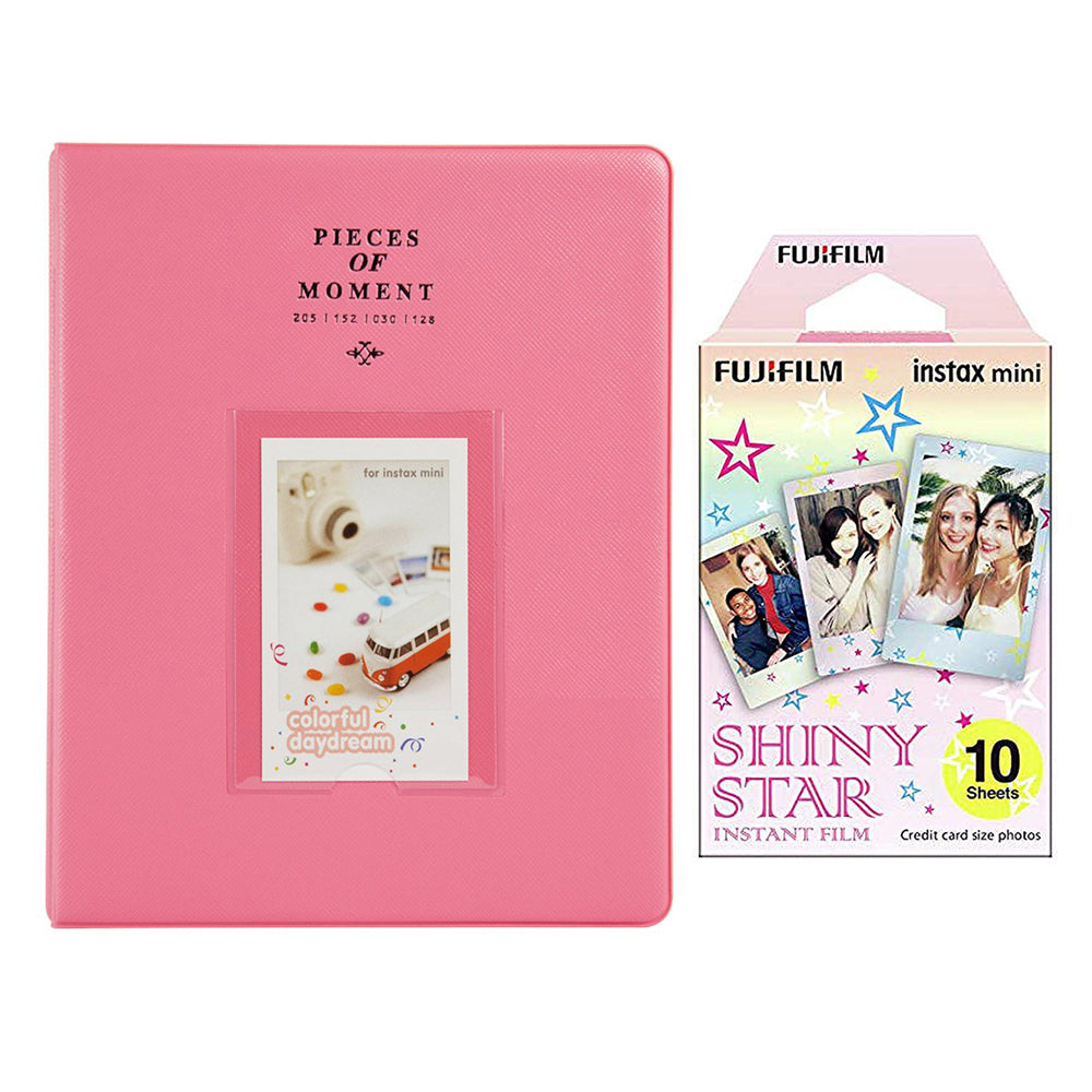 Fujifilm Instax Mini 10X1  shiny star Instant Film With 128-sheet Album for mini film