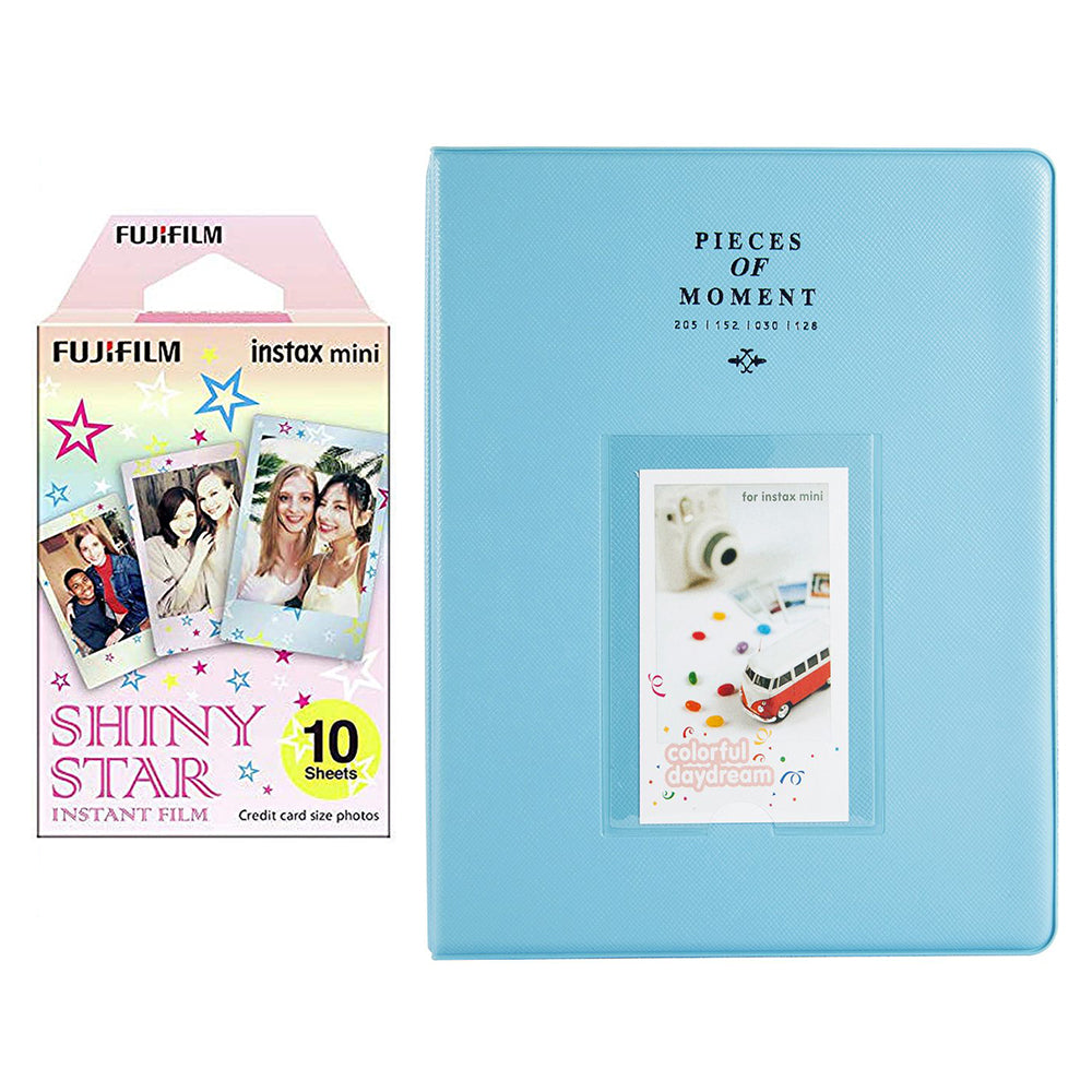 Fujifilm Instax Mini 10X1  shiny star Instant Film With 128-sheet Album for mini film