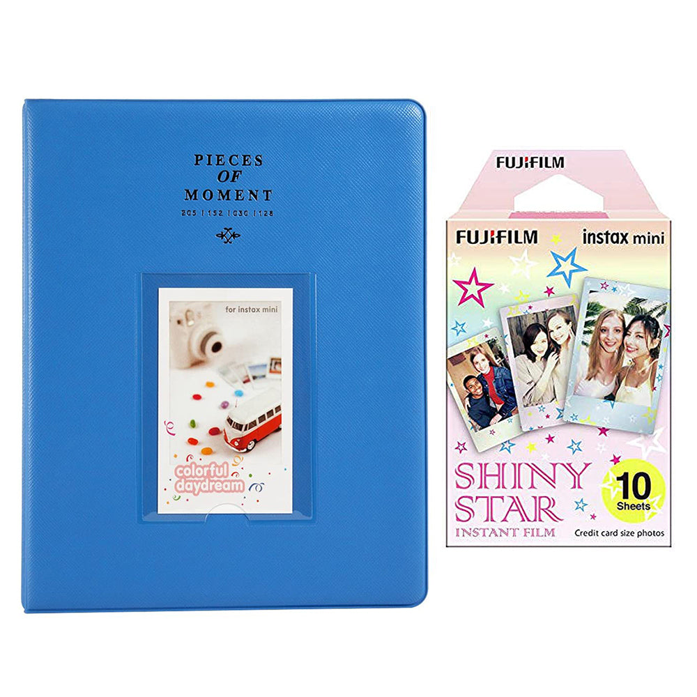 Fujifilm Instax Mini 10X1  shiny star Instant Film With 128-sheet Album for mini film