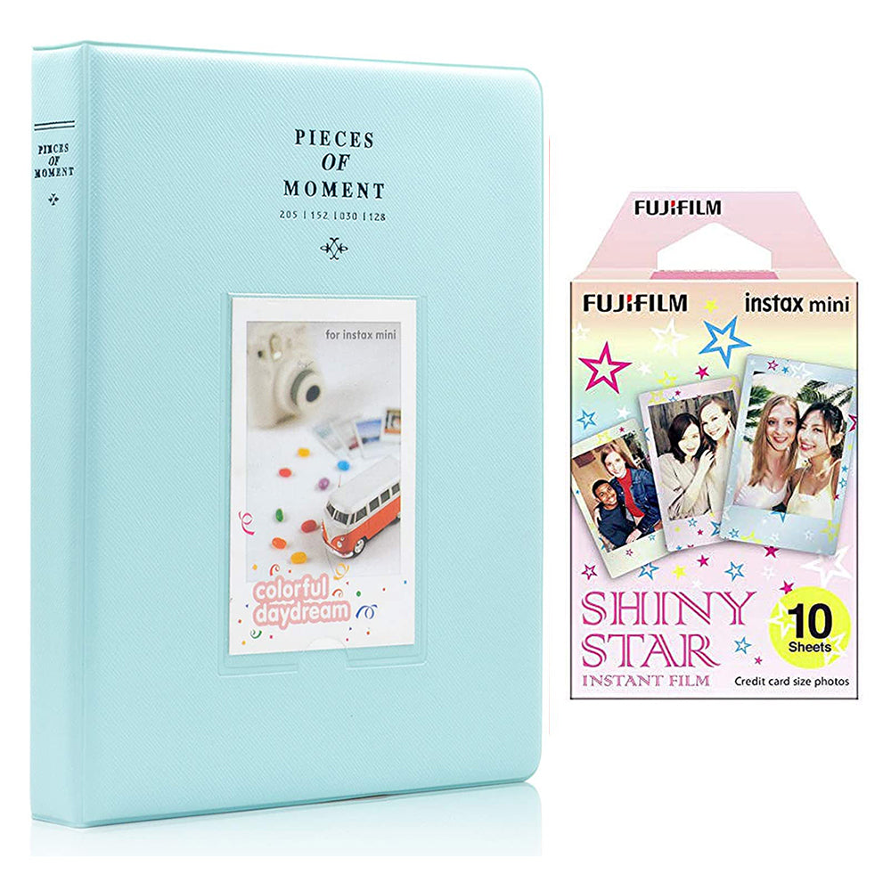 Fujifilm Instax Mini 10X1  shiny star Instant Film With 128-sheet Album for mini film