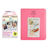 Fujifilm Instax Mini 10X1  shiny star Instant Film with Instax Time Photo Album 64 Sheets