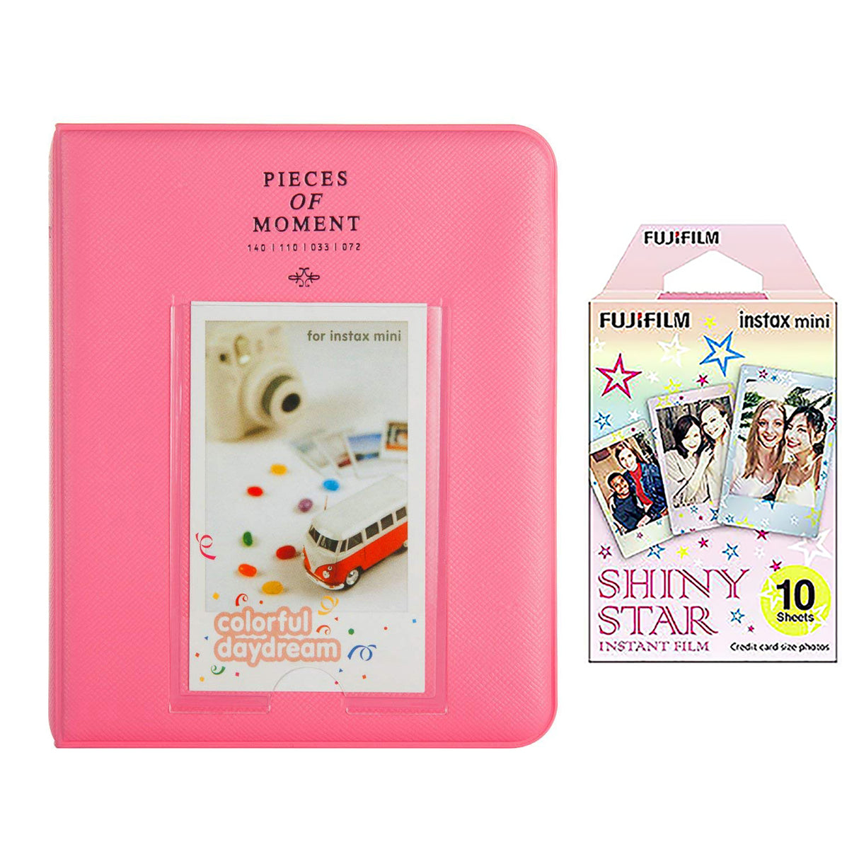 Fujifilm Instax Mini 10X1  shiny star Instant Film with Instax Time Photo Album 64 Sheets
