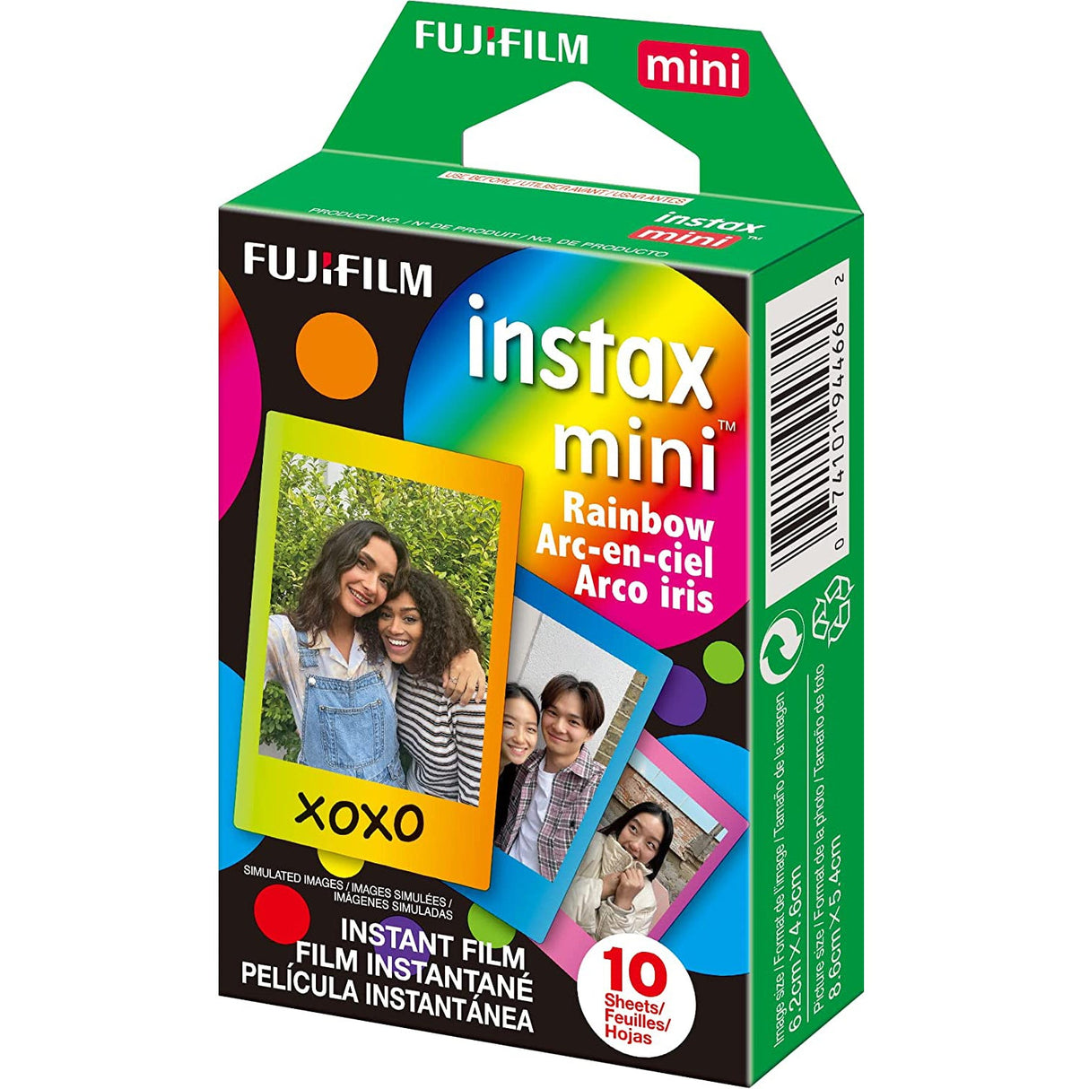 Fujifilm Instax Mini 10X1 Rainbow instant Film