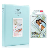 Fujifilm Instax Mini 10X1 blue marble Instant Film With 128-sheet Album for mini film