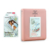 Fujifilm Instax Mini 10X1 blue marble Instant Film with Instax Time Photo Album 64 Sheets Blush pink