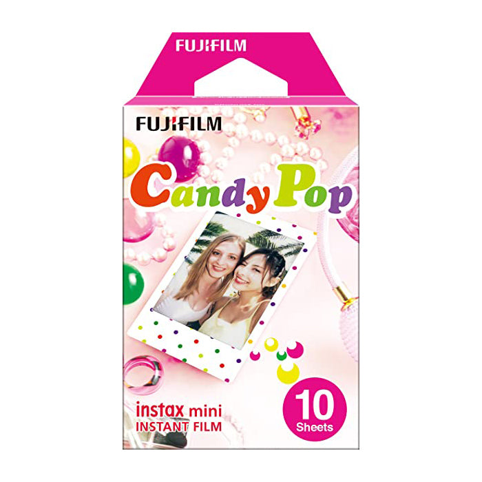 Fujifilm Instax Mini 10X1 candy pop Instant Film with Instax Time Photo Album 64 Sheets (Beautiful flower)