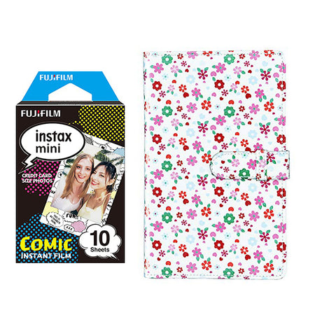 Fujifilm Instax Mini 10X1 comic Instant Film with 96-sheet Album for mini film