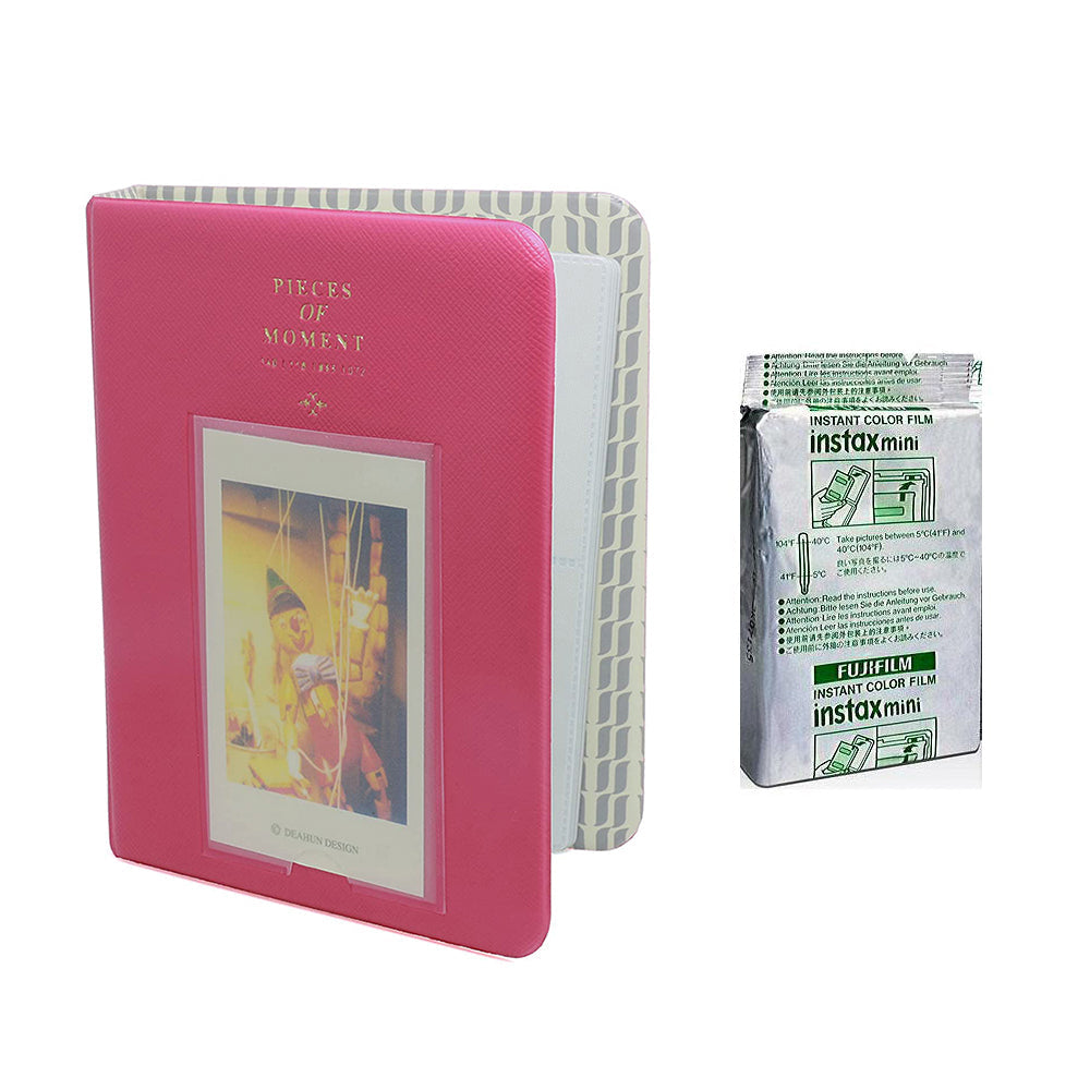 Fujifilm Instax Mini 10X1 comic Instant Film with Instax Time Photo Album 64 Sheets