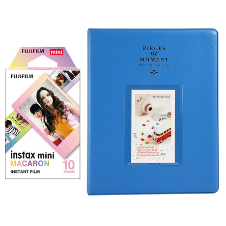 Fujifilm Instax Mini 10X1 macaron Instant Film With 128-sheet Album for mini film