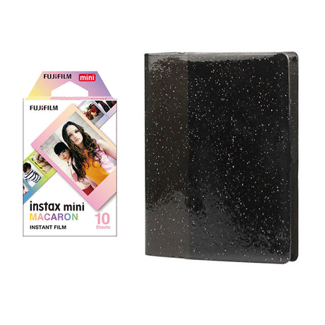 Fujifilm Instax Mini 10X1 macaron Instant Film with 64-Sheets Album For Mini Film 3 inch