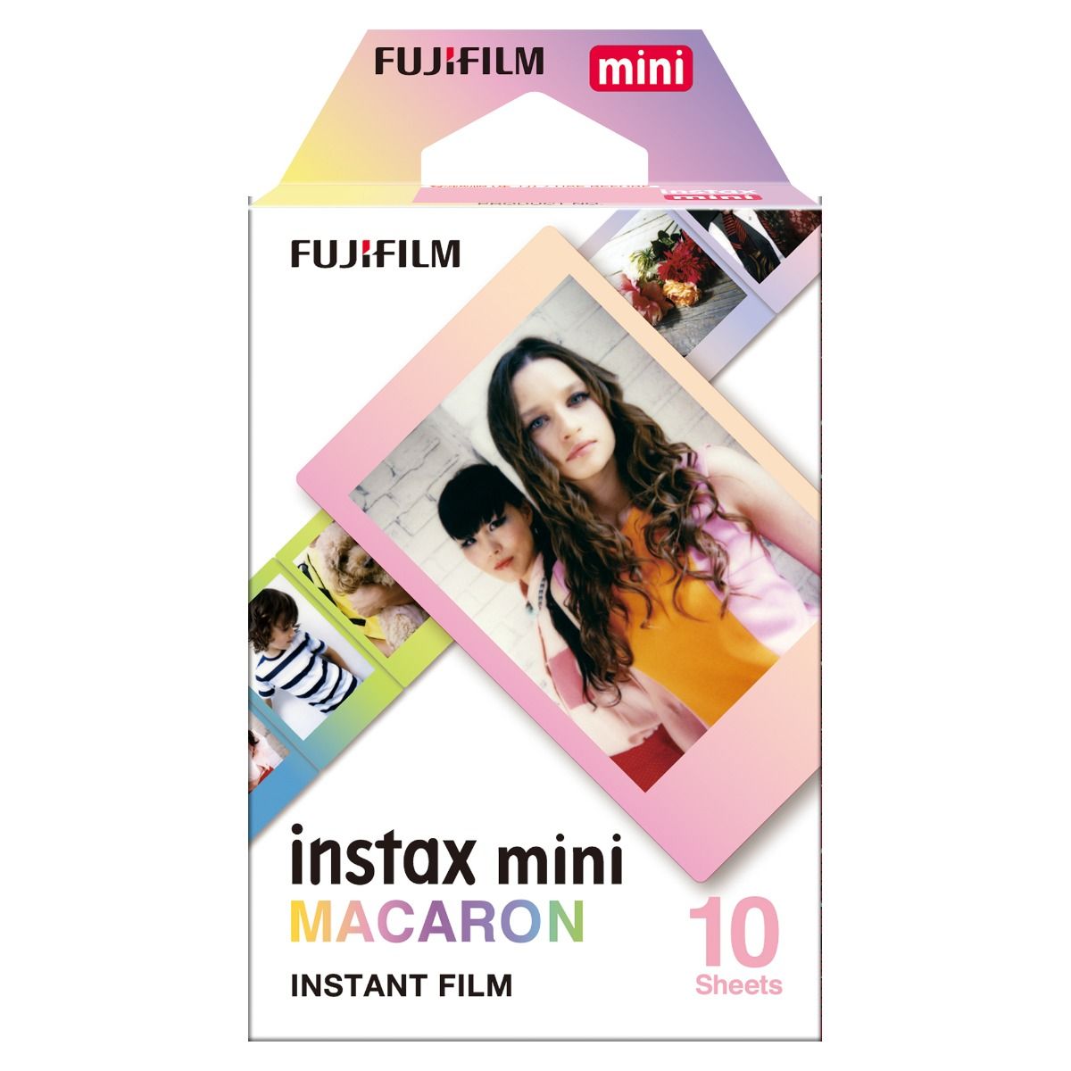 Fujifilm Instax Mini 10X1 macaron Instant Film with Instax Time Photo Album 64 Sheets (Beautiful flower)