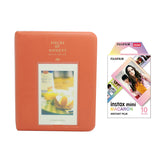 Fujifilm Instax Mini 10X1 macaron Instant Film with Instax Time Photo Album 64 Sheets (Orange)