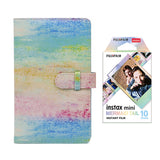 Fujifilm Instax Mini 10X1 mermaid tail Instant Film with 96-sheet Album for mini film (Watercolor)