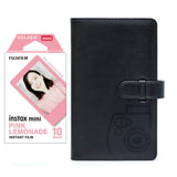 Fujifilm Instax Mini 10X1 pink lemonade Instant Film with 96-sheet Album for mini film (Charcoal gray)