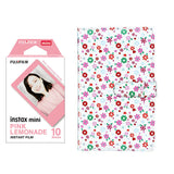 Fujifilm Instax Mini 10X1 pink lemonade Instant Film with 96-sheet Album for mini film (FLOWER)