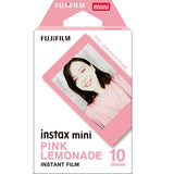 Fujifilm Instax Mini 10X1 pink lemonade Instant Film with Instax Time Photo Album 64 Sheets (Mint Green)
