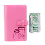 Fujifilm Instax Mini 10X1 stripe  Instant Film with 96-sheet Album for mini film (Flamingo pink)