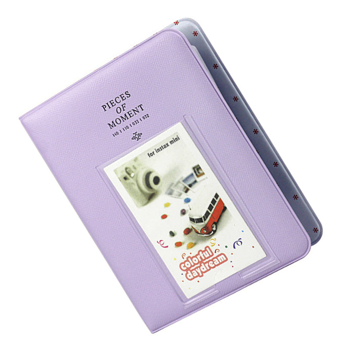 Fujifilm Instax Mini 10X1 stripe  Instant Film with Instax Time Photo Album 64 Sheets (lilac purple)