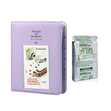 Fujifilm Instax Mini 10X1 stripe  Instant Film with Instax Time Photo Album 64 Sheets (lilac purple)
