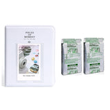 Fujifilm Instax Mini 10X2 Instant Film With 64-Sheets Album For Mini Film (3 inch) (Clay White)