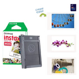 Fujifilm Instax Mini 11 Instant Camera Charcoal Gray + MiniMate Accessories Bundle + Fuji Instax Film Value Pack (40 Sheets) Accessories Bundle, Color Filters, Album, Frames