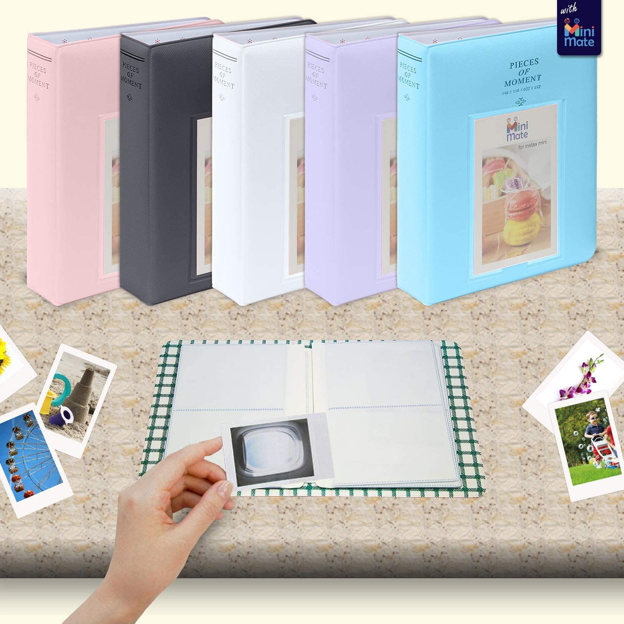 Fujifilm Instax Mini 11 Instant Camera Charcoal Gray + MiniMate Accessories Bundle + Fuji Instax Film Value Pack (40 Sheets) Accessories Bundle, Color Filters, Album, Frames