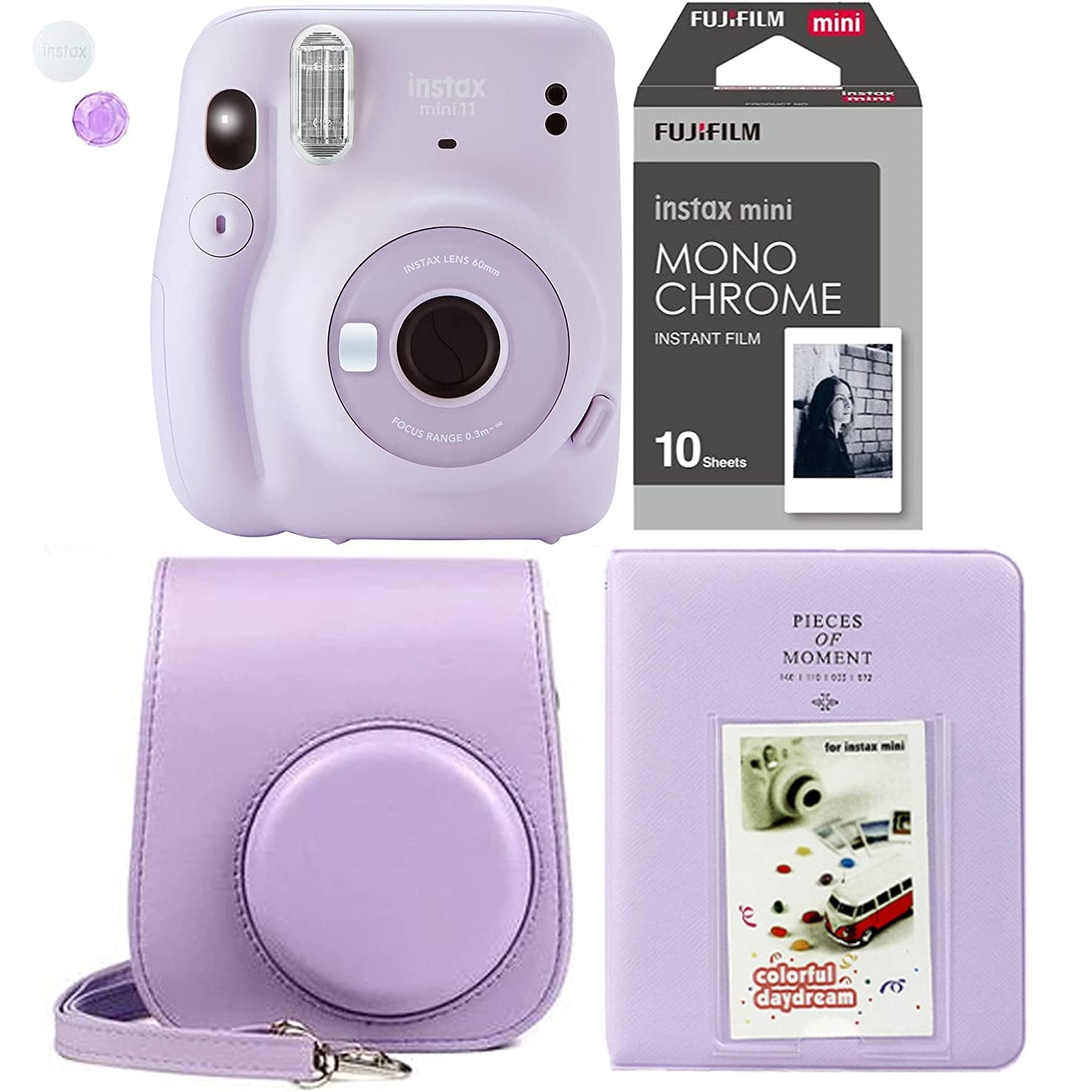 fujifilm instax mini 11 case lilac purple