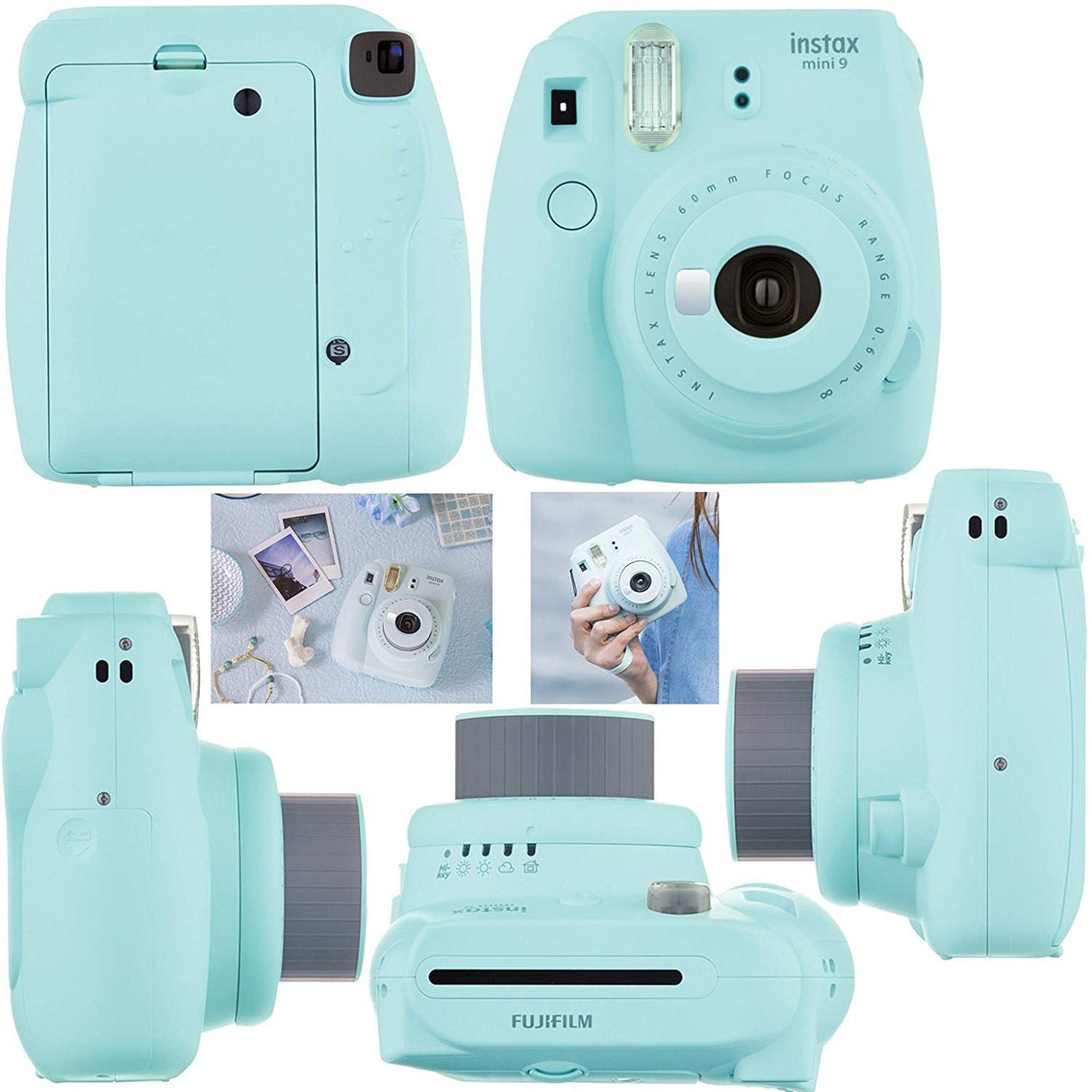 Fujifilm Instax Mini 12 Instant Camera with Case, 60 Fuji Films, Decoration  Stickers, Frames, Photo Album and More Accessory kit (Clay White)