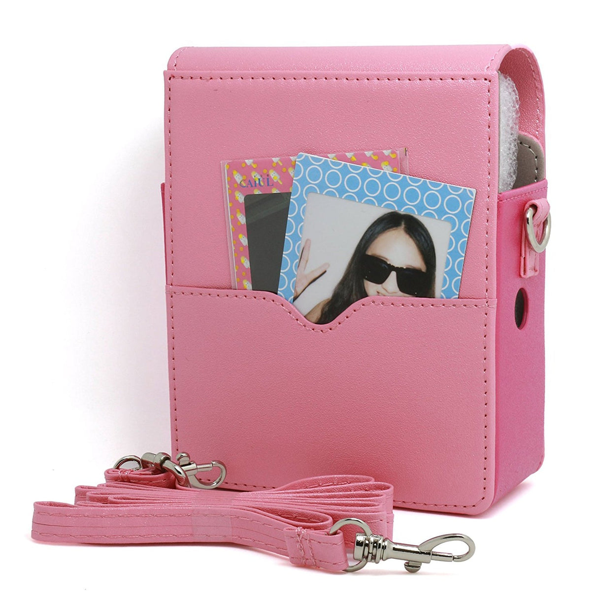CAIUL PU Leather Case for Fujifilm Instax Share Smartphone Printer Sp1, Pink