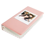 Fujifilm Instax square 10X1 white marble Instant Film With 64 sheet Album for square film (pink)