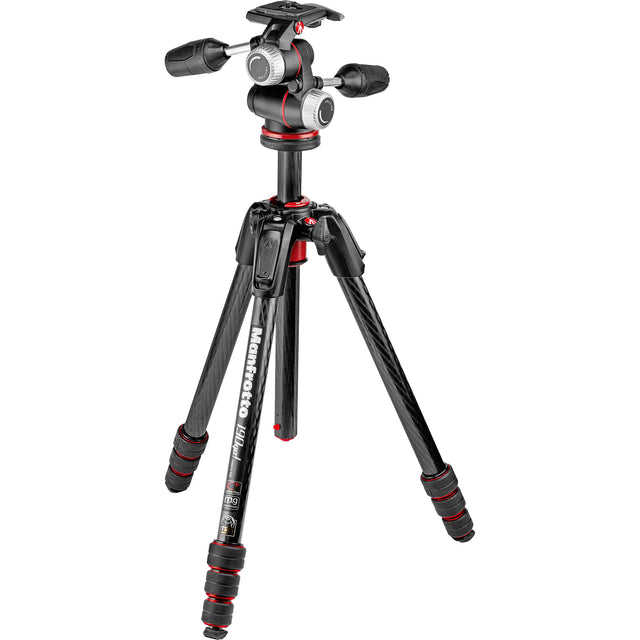 Manfrotto 190go! Carbon Fiber M-Series Tripod with MHXPRO-3W 3-Way Pan/Tilt Head Kit