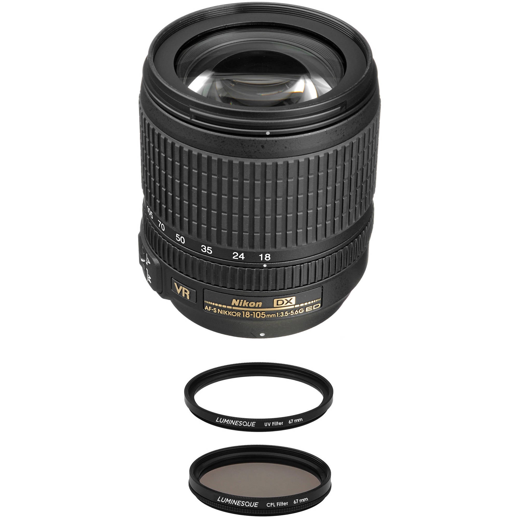 Nikon AF-S DX NIKKOR 18-105mm f/3.5-5.6G ED VR Lens