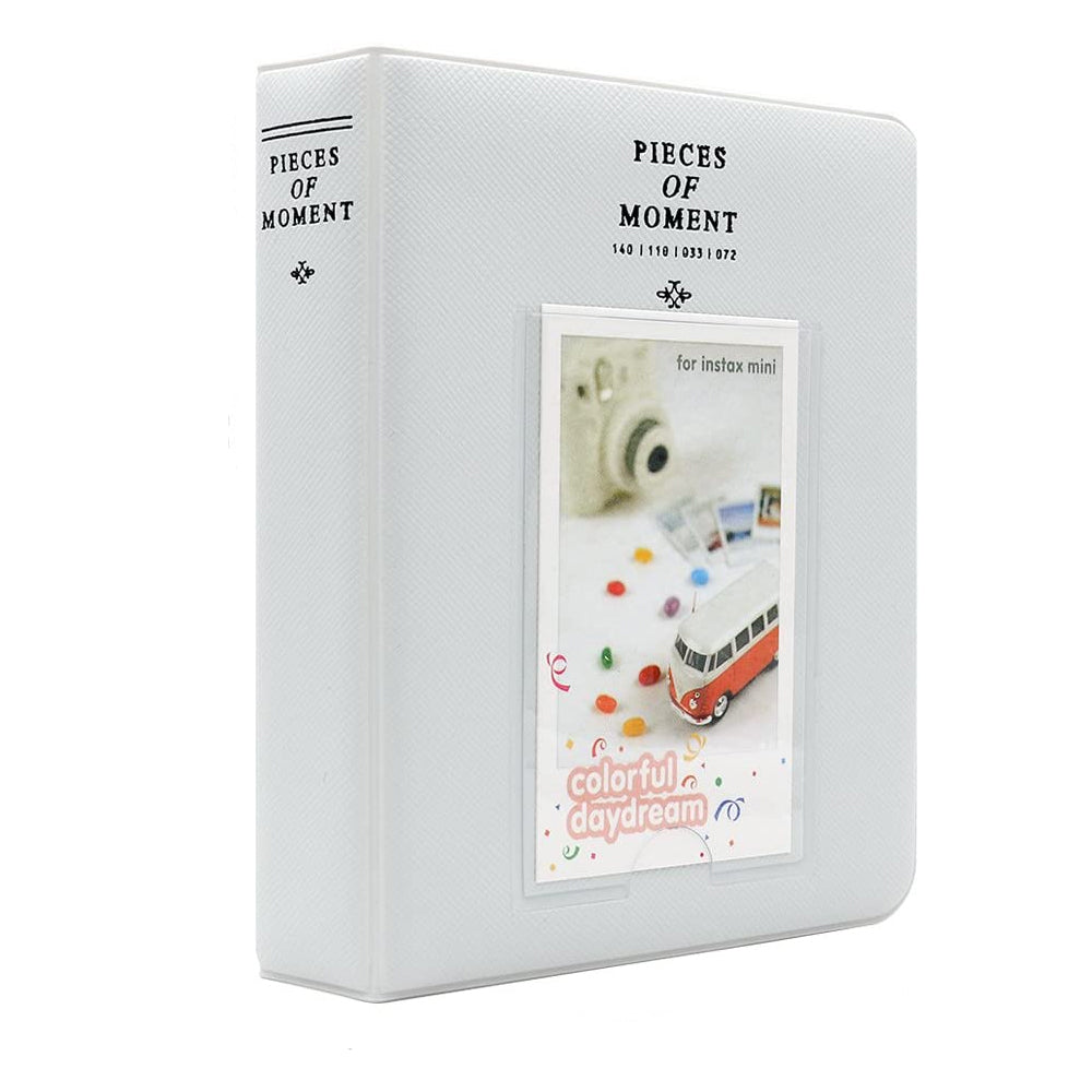 ZENKO 2x3 Inch Photo Album Set for Instax Mini Film (64 Pockets, Smokey White)