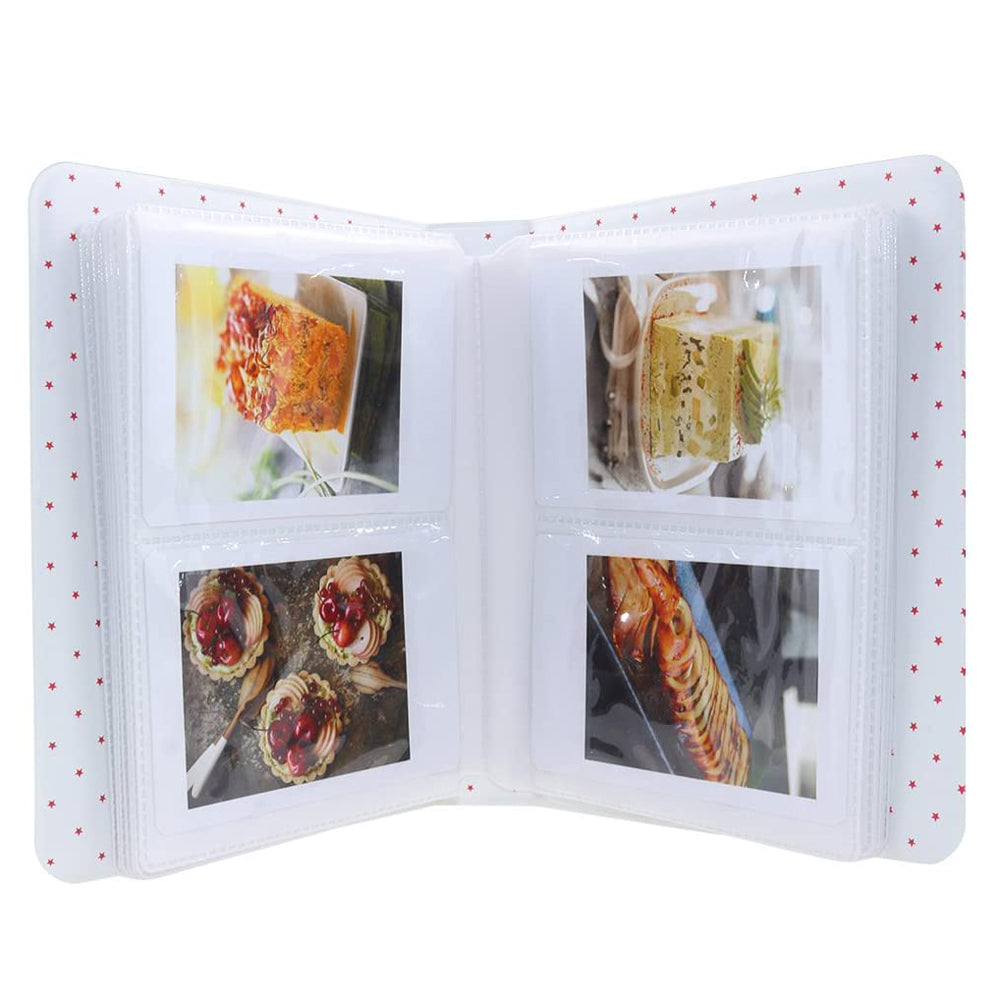 ZENKO 2x3 Inch Photo Album Set for Instax Mini Film (64 Pockets, Smokey White)