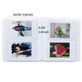 ZENKO 2x3 Inch Photo Album Set for Instax Mini Film (64 Pockets, Smokey White)