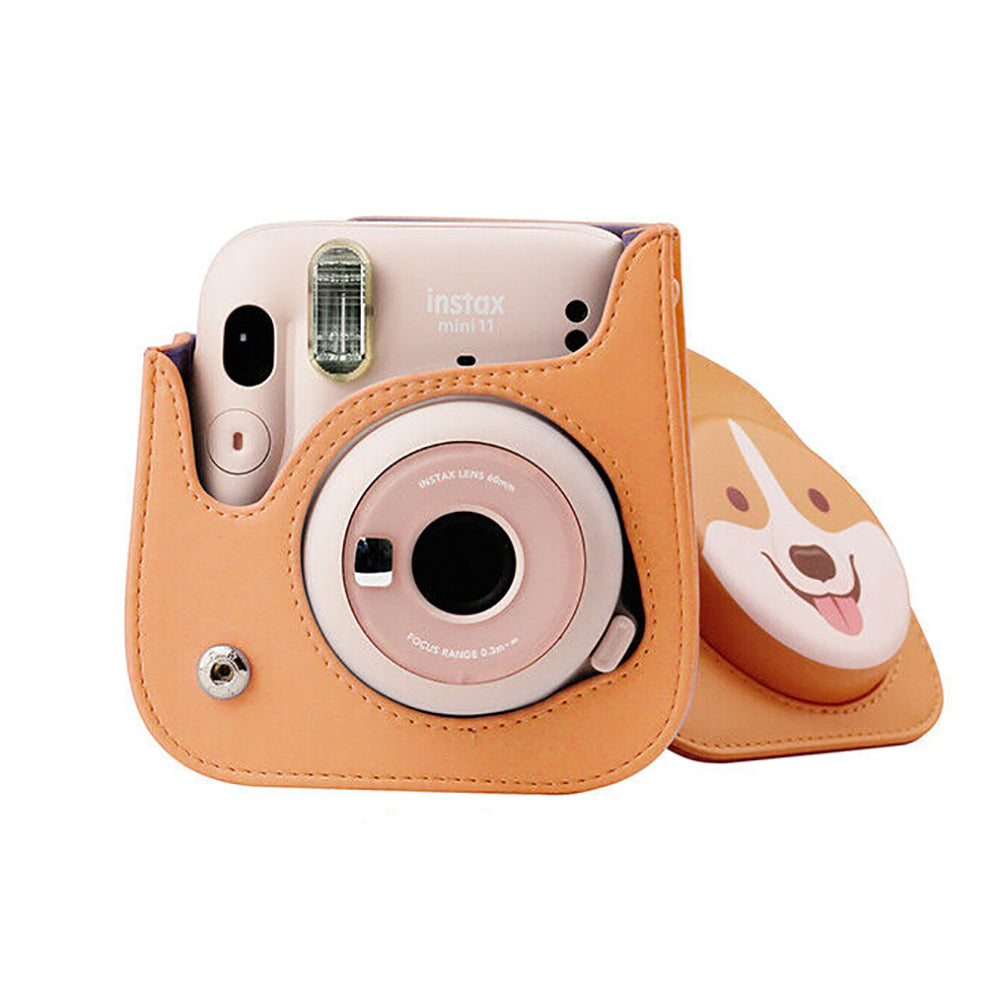 Zenko Compatible Mini 11 Camera Case Bag for Fujifilm Instax Mini 11 8 8+ 9 Camera (brown corgi)