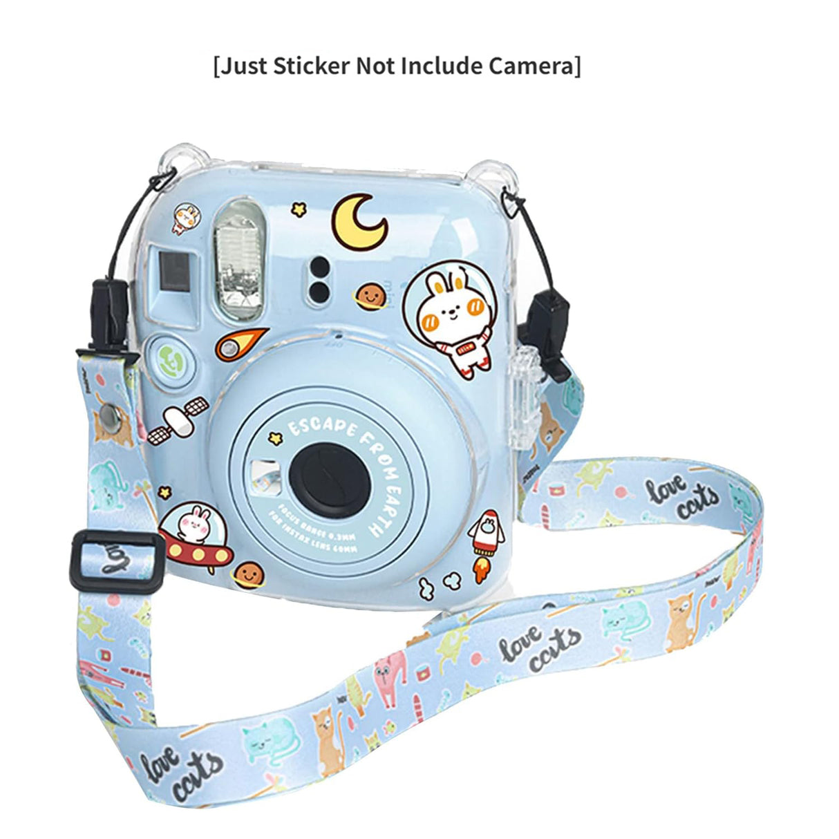 Zikkon Instax Mini 12 Camera sticker Pastel Blue