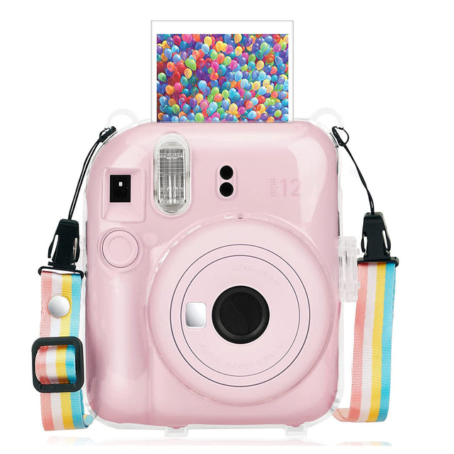 ZIKKON Instax Mini 12 Crystal case with Crystal strap