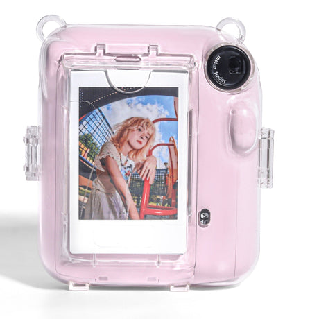 ZIKKON Instax Mini 12 Crystal case with Crystal strap