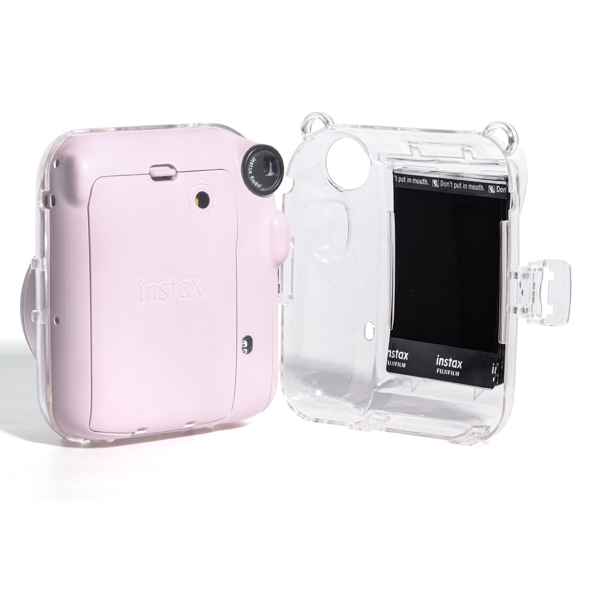 ZIKKON Instax Mini 12 Crystal case with Crystal strap