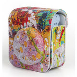 Zikkon Instax Mini 12 Protective Camera Case PU Leather Carrying Bag Abstract oil painting