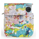 Zikkon Instax Mini 12 Protective Camera Case PU Leather Carrying Bag Abstract oil painting