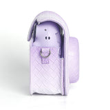 Zikkon Instax Mini 12 Protective Camera Case PU Leather Carrying Bag Purple gradient weaving