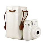 Zenko Instax Universal Vintage PU Leather Bundle Pocket Case Bag for Polaroid Mini Camera (Pearl White)